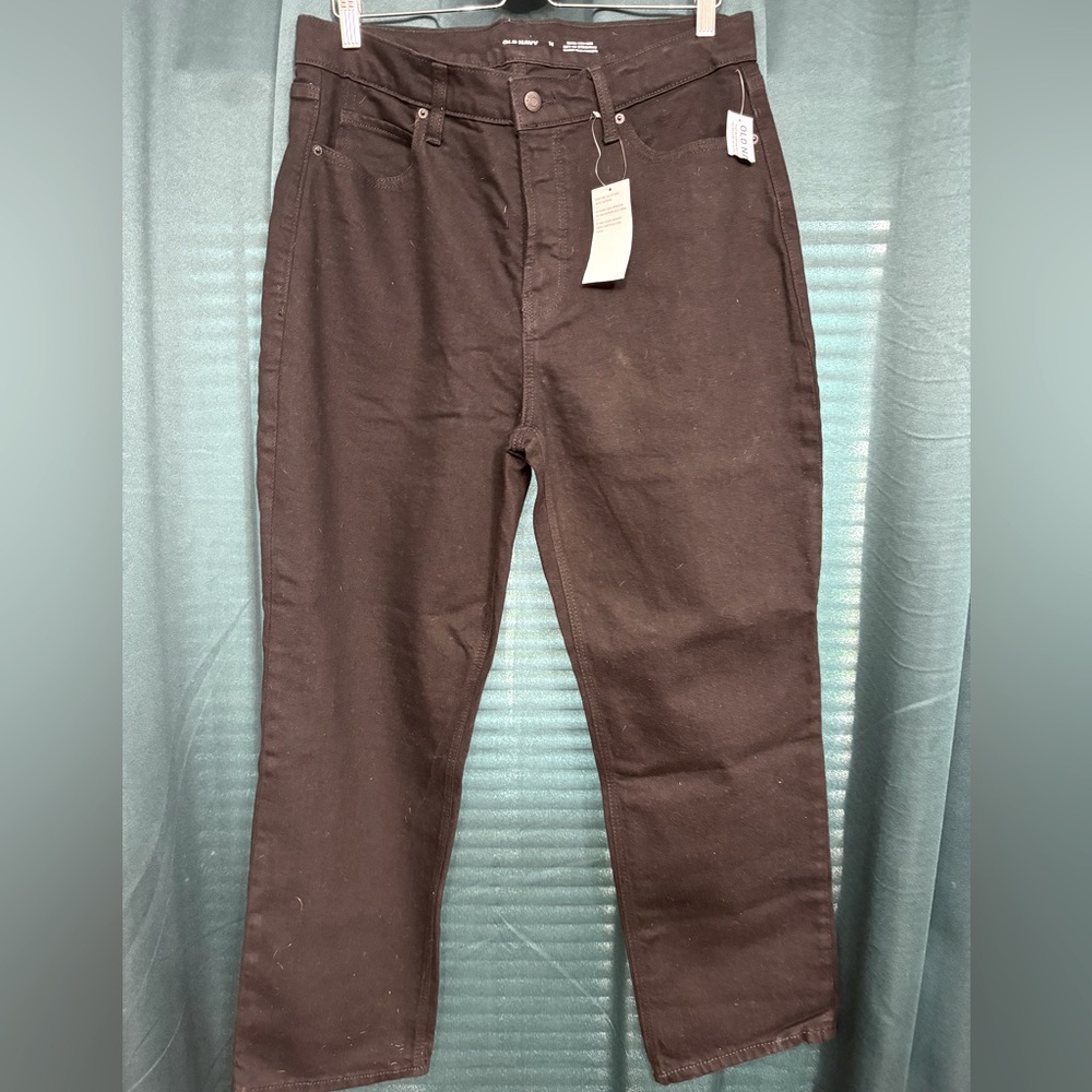 Old Navy Extra High Rise Sky Hi Straight jeans